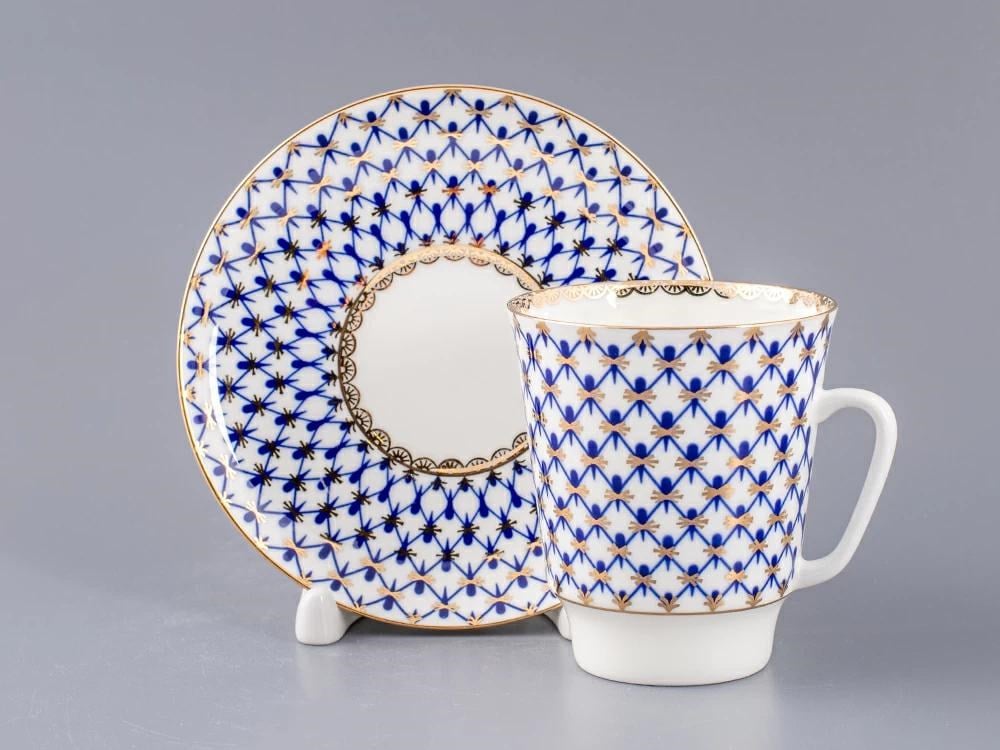 IMPERIAL ÇAY FİNCANI VE TABAĞI, MAYIS KOBALT NET 1/2