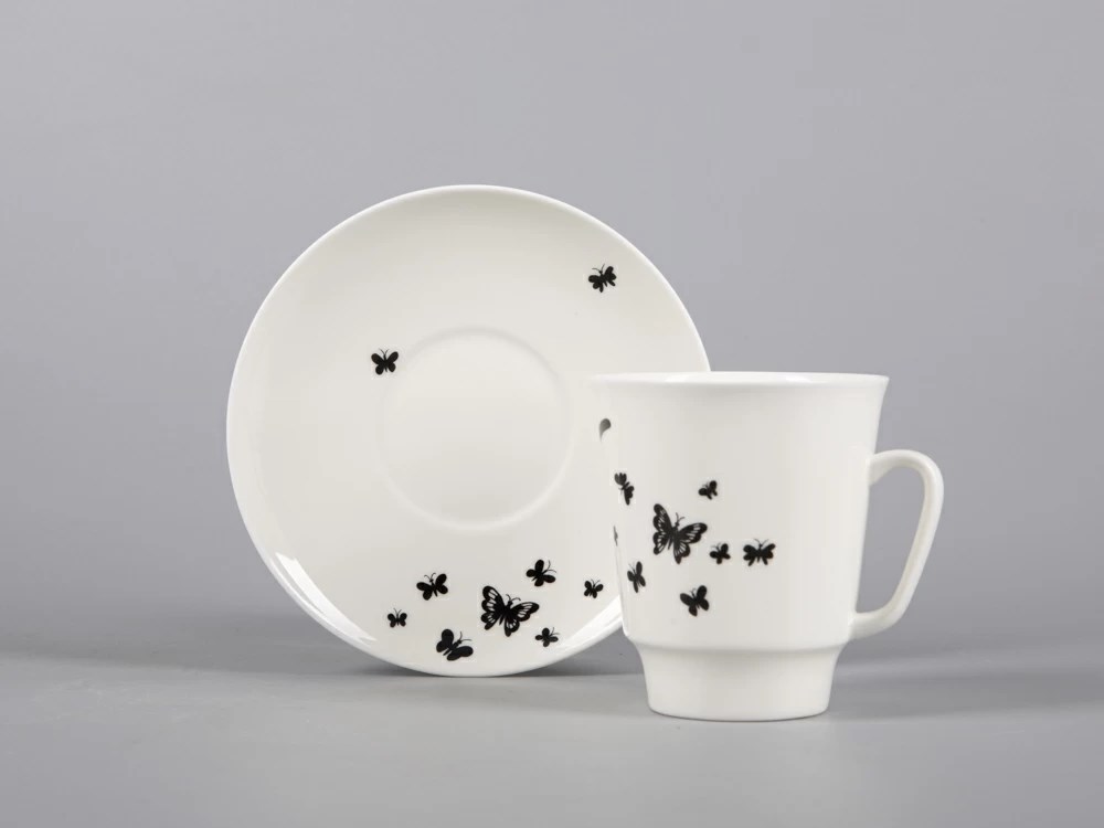 IMPERIAL COFFEE CUP AND SAUCER. MAYSKAYA. MOTHS 165 ML