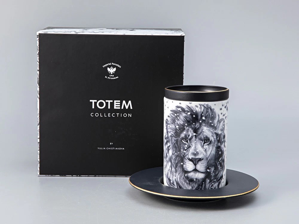 IMPERIAL KAPAKLI VE TABAKLI KUPA / HEDİYE KUTUSU KAPAĞI TOTEM ASLAN 1/3