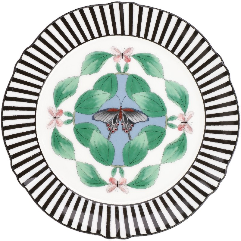 Kaleidoscope 18,5 cm Yaprak Desenli Tatlı Tabağı