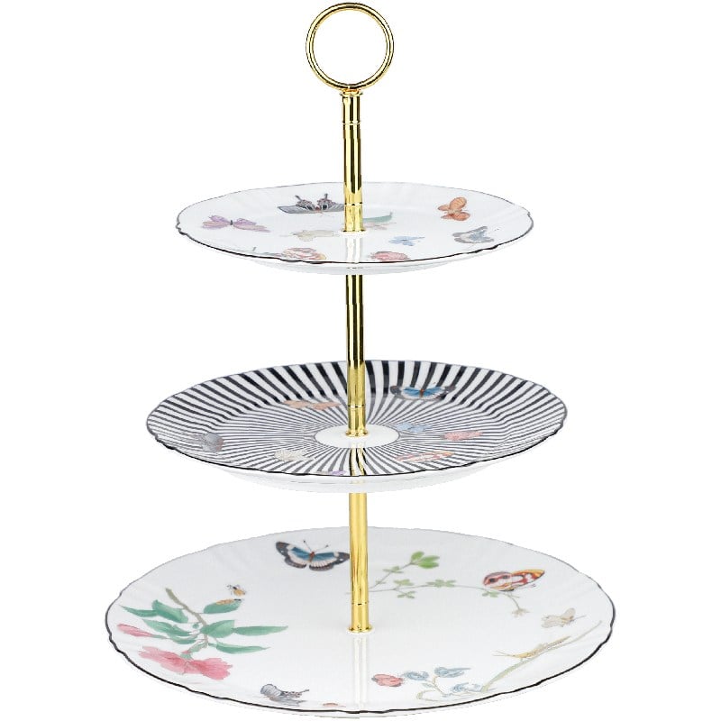 Kaleidoscope 3 Katlı Pasta Servis Standı