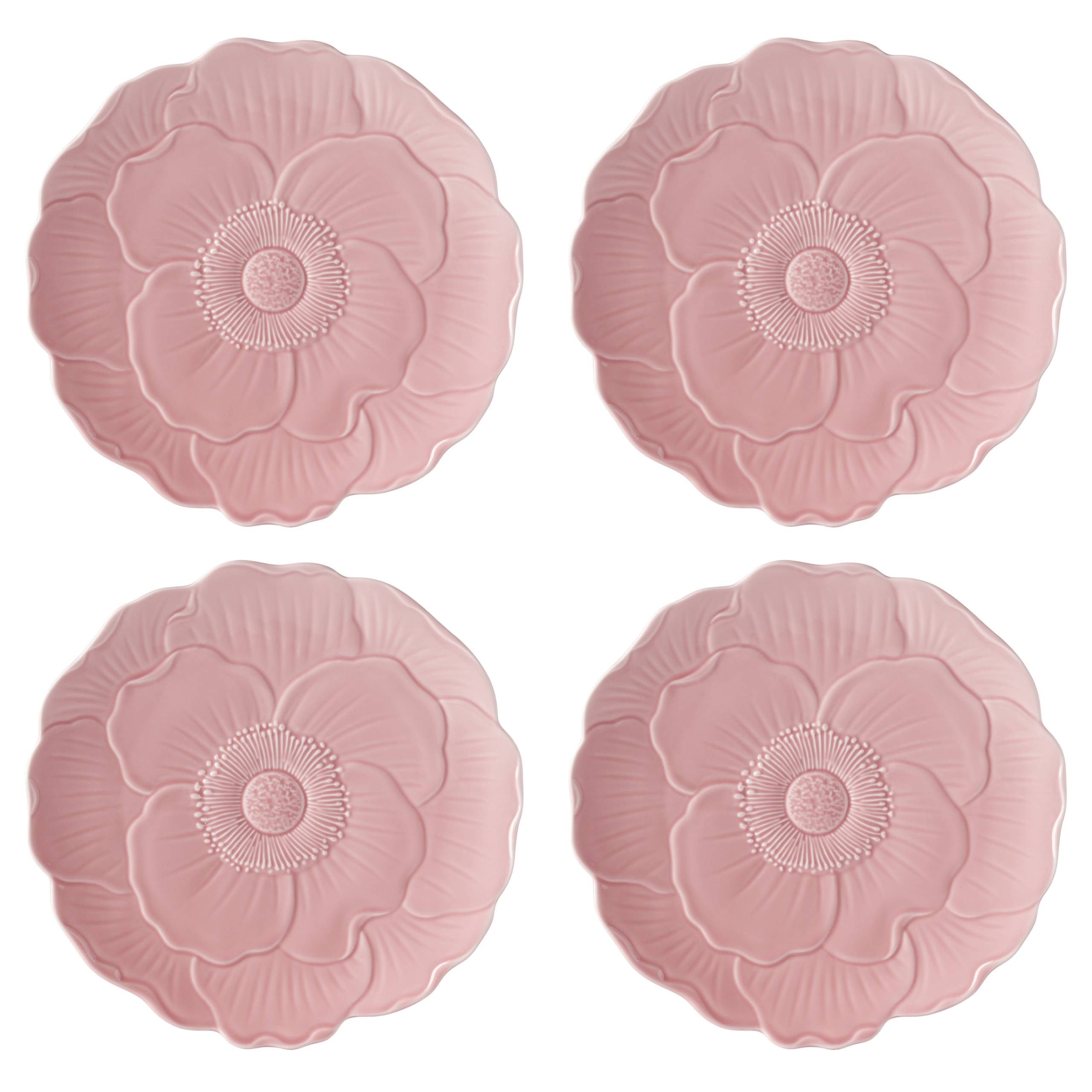 LENOX BUTTERFLY - ACCENT TABAGI, 4'LU SET, PEMBE, 23 CM