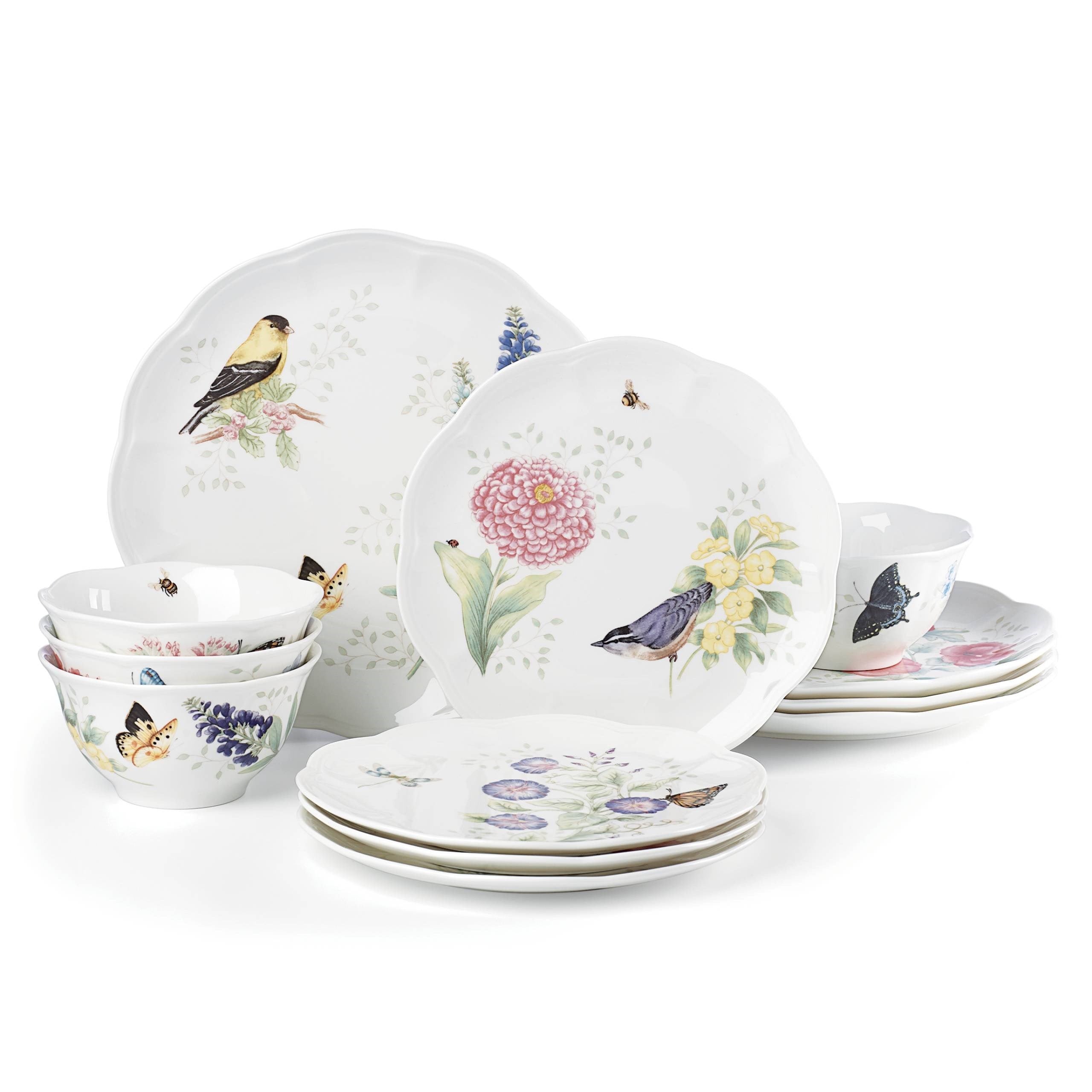 LENOX BUTTERFLY FLUTTER - 12 PARCA SET, 4 KISILIK (YEMEK, ACCENT, KASE)