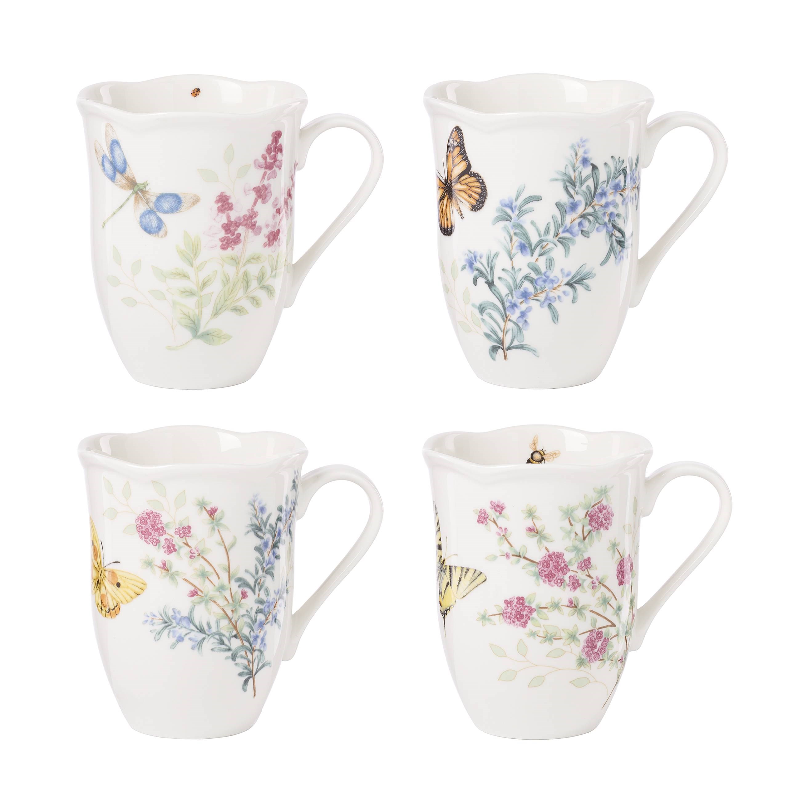 LENOX BUTTERFLY HERBS- KUPA, 4'LU SET, 0,36 L