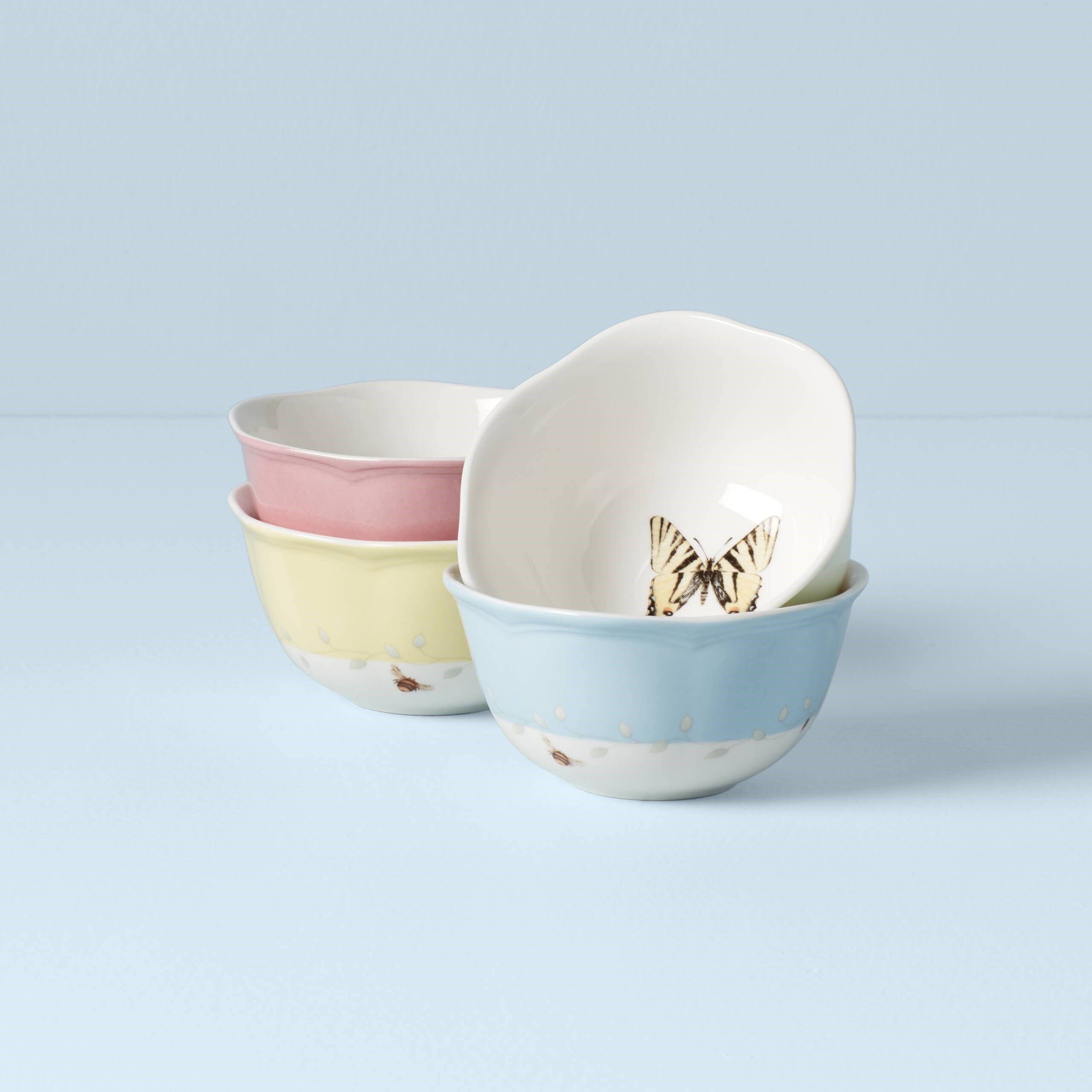 LENOX BUTTERFLY - KOMP./SALATA KASESI, 4 RENK, 4'LU SET, 11.4 CM