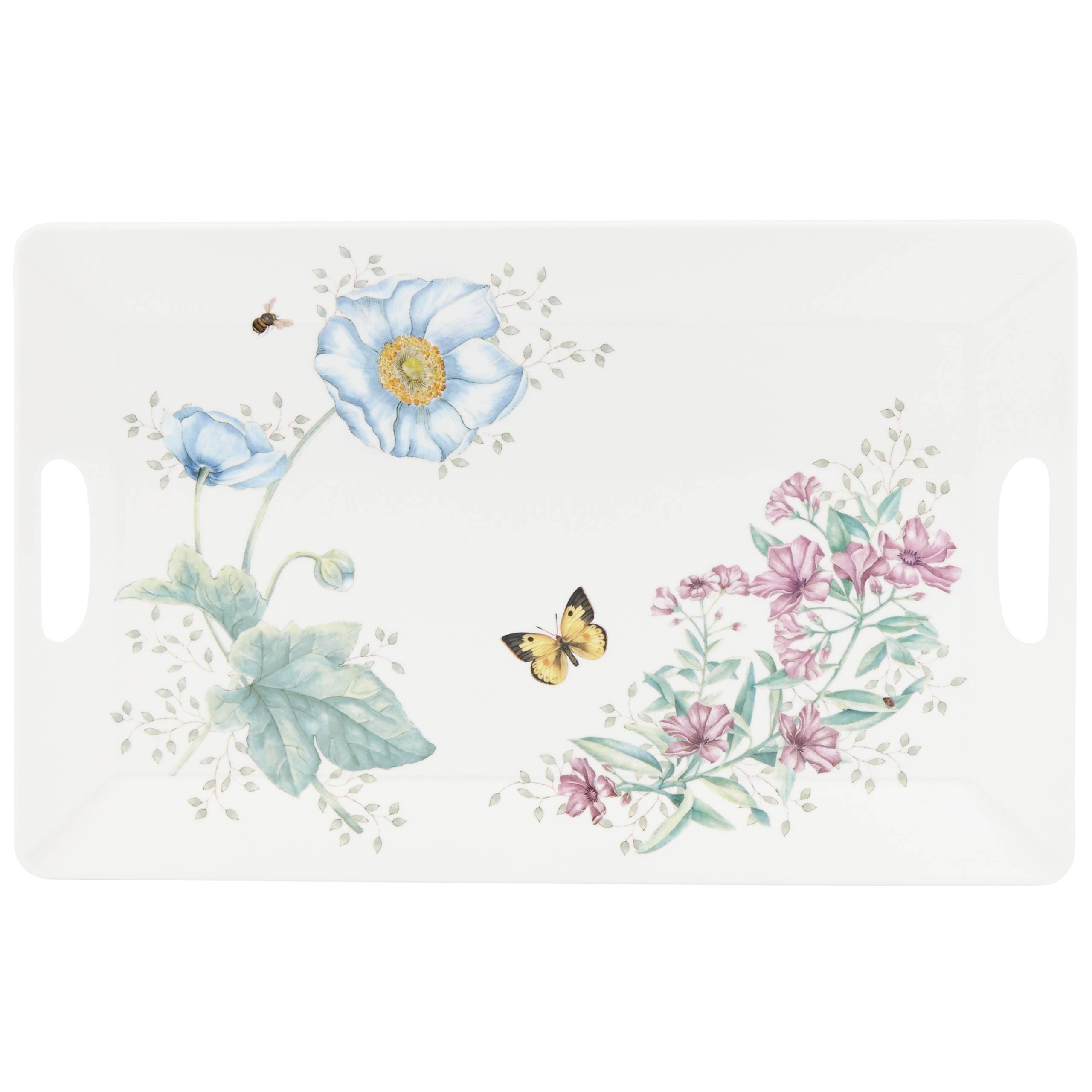 LENOX BUTTERFLY - MELAMIN SERVIS TEPSISI, DIKDORTGEN, 47,6 CM