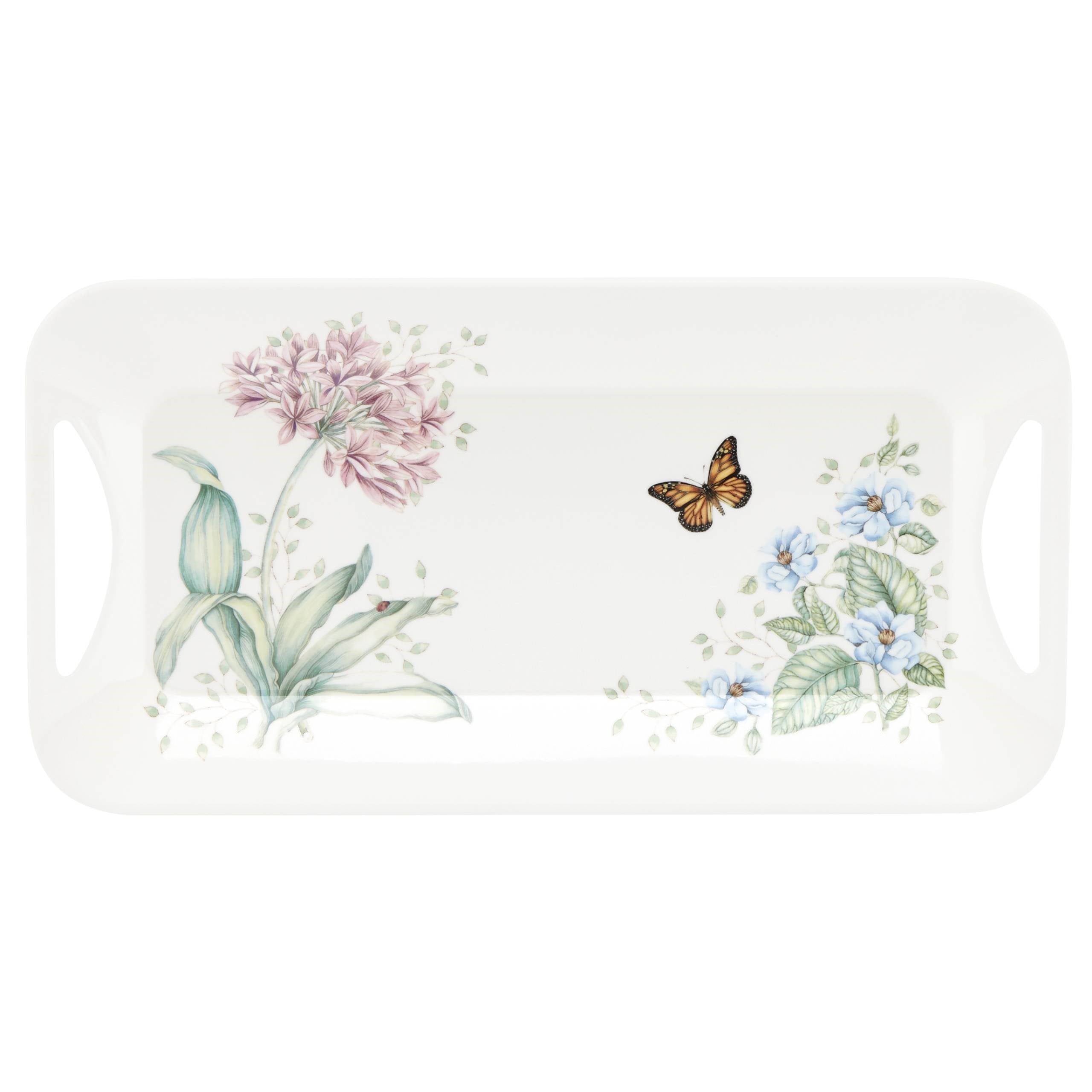 LENOX BUTTERFLY - MELAMIN SERVIS TEPSISI, DIKDORTGEN, 38,7 CM