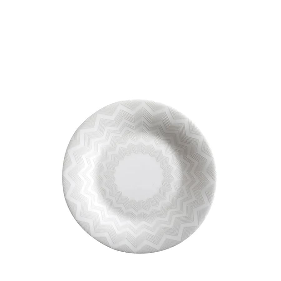 MISSONI ZIG ZAG WHITE - BEYAZ-GRI, EKMEK TABAGI 15,5 CM