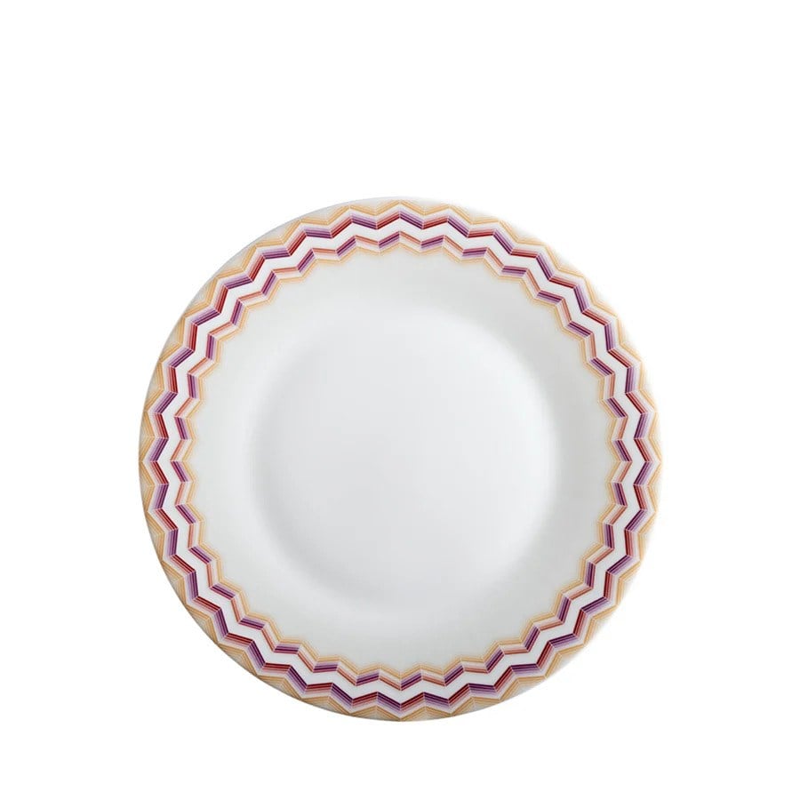 MISSONI ZİG ZİG JARRİS 156- TURUNCU BORDO YEMEK TABAĞI 27,5 CM