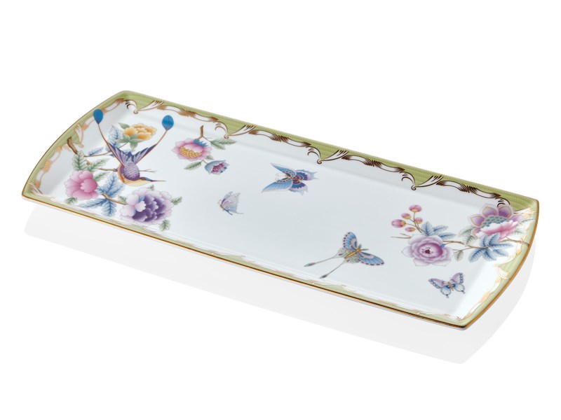 Papillons Green - Küçük Kayık Tabak 25 cm