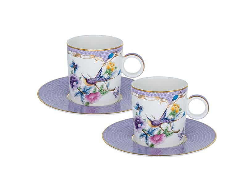 Papillons Purple - 2li Kahve Fincanı Seti