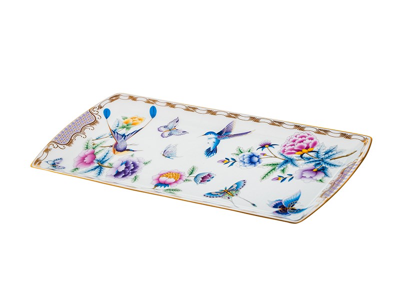 Papillons Purple - Küçük Kayık Tabak 25 cm