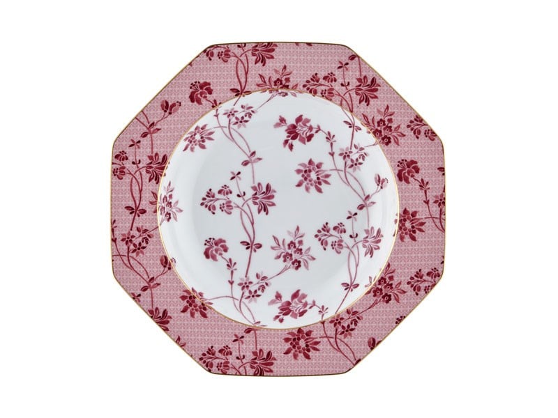 Regency Damask - Çukur Tabak 22 cm Pembe