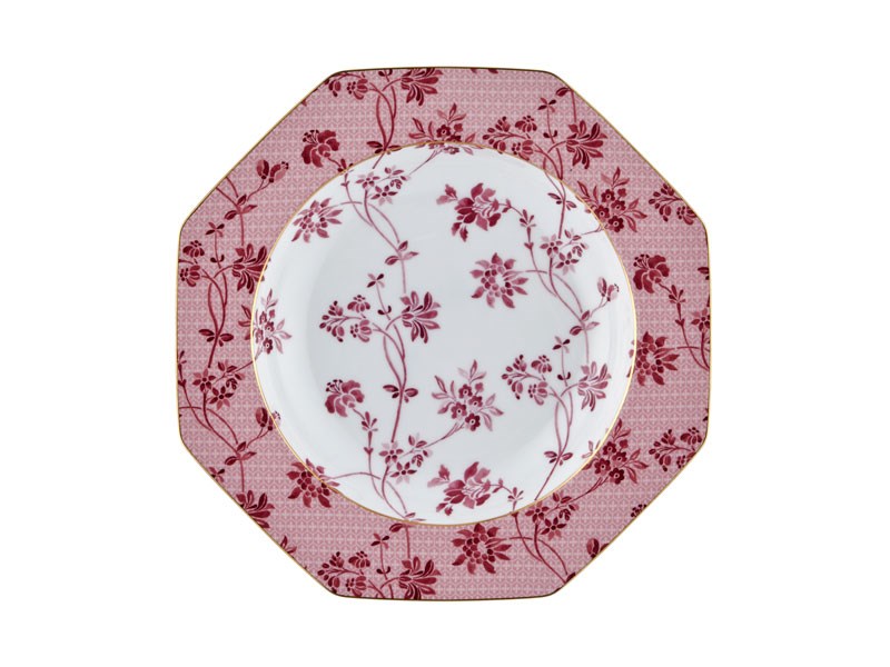 Regency Damask - Çukur Tabak 22 cm Pembe
