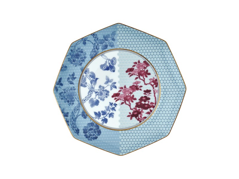 Regency Damask - Kahvaltı Tabağı 21 cm Mavi