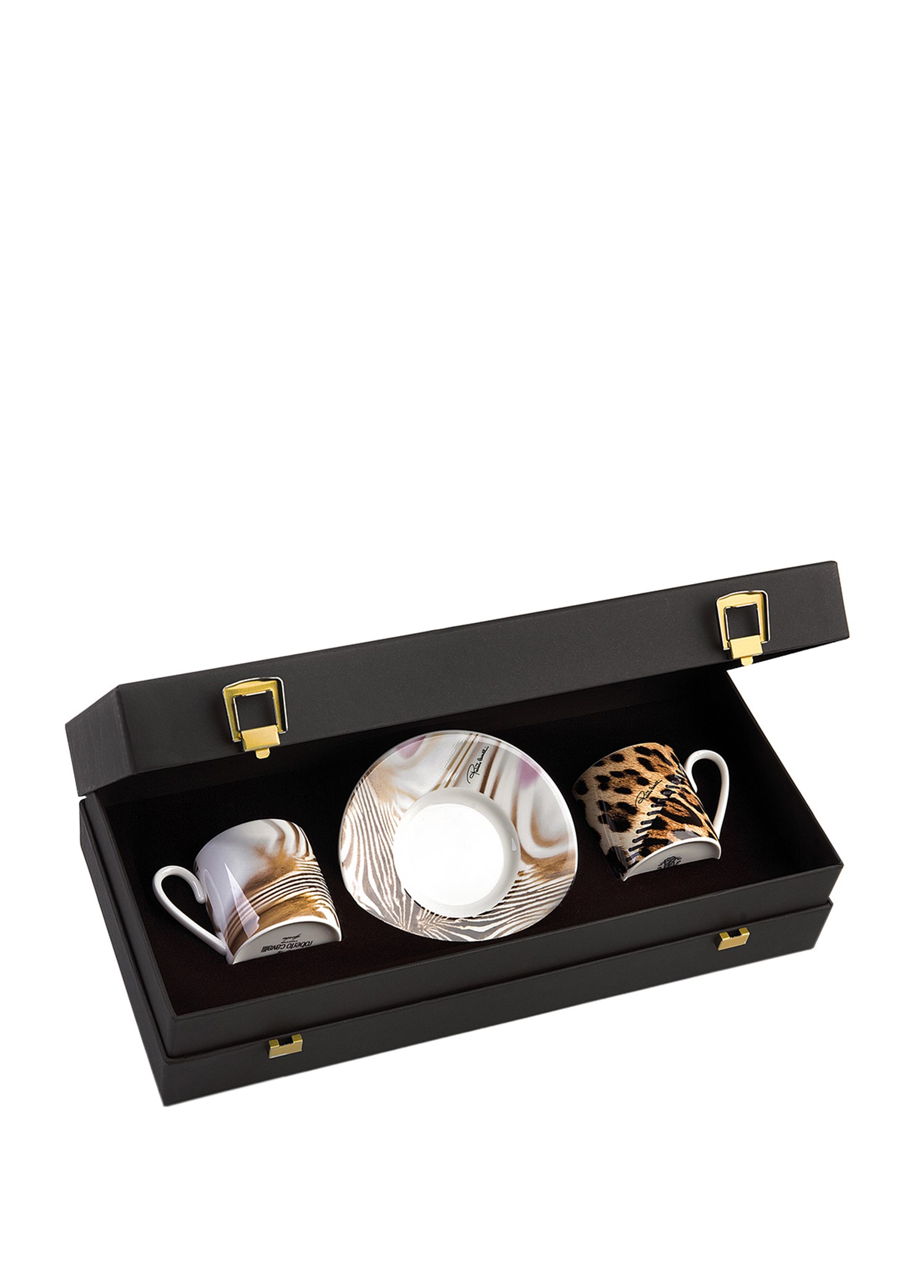 ROBERTO CAVALLI AFRICA - 2 KISILIK TURK KAHVESI FINCAN VE TABAGI, 0,12 L, 4 PARCA