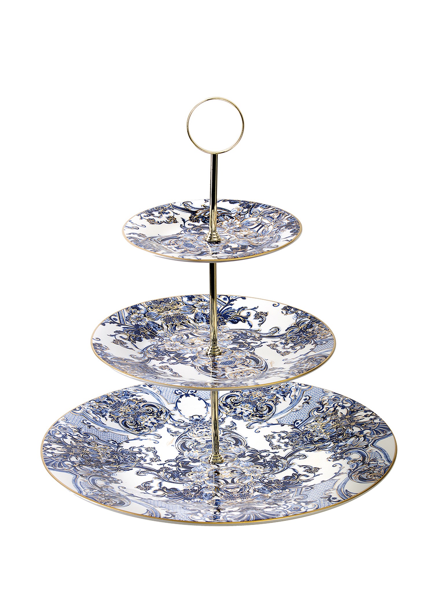 ROBERTO CAVALLI AZULEJOS - 3 KATLI SERVIS TABAGI, 32 CM
