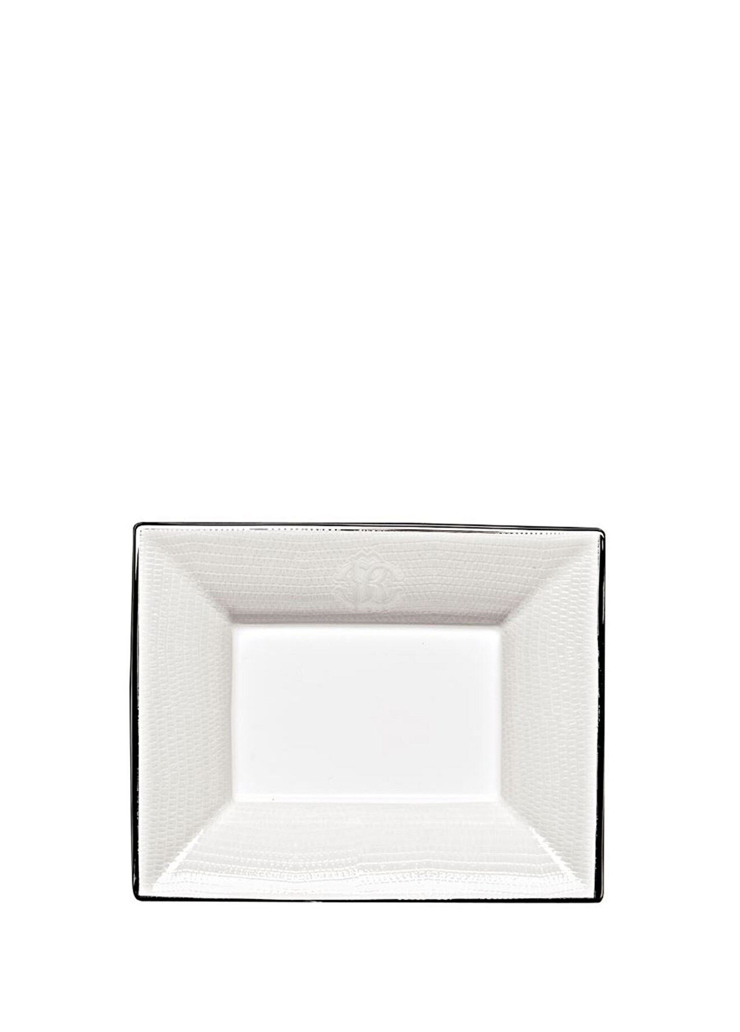 ROBERTO CAVALLI LIZZARD PLATIN - DIKDORTGEN DEKORATIF TABAK, 20x16 CM