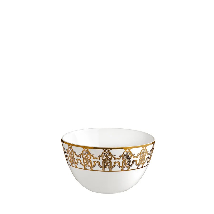 ROBERTO CAVALLI MONOGRAM GOLD - KOMPOSTO/SALATA KASESI, 11,5 CM