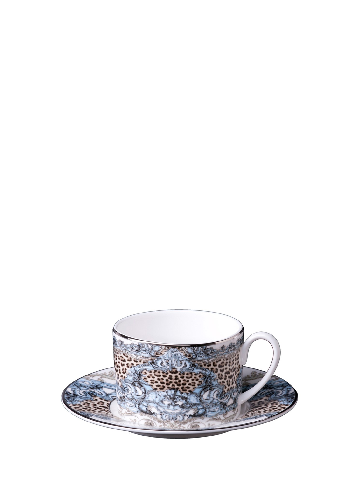 ROBERTO CAVALLI PALAZZO PITTI - 1 KISILIK KAHVE/CAY FINCAN VE TABAGI, 0,22 L, 2 PARCA