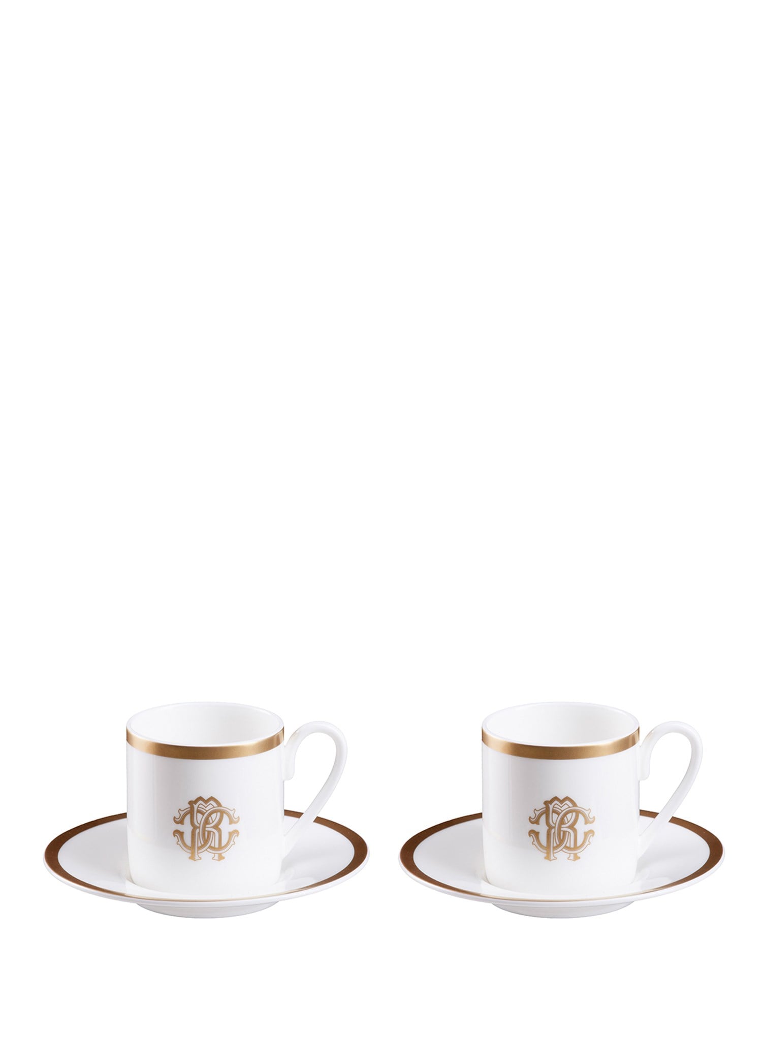 ROBERTO CAVALLI SILK GOLD - 2 KISILIK TURK KAHVESI FINCAN VE TABAGI, 0,12 L, 4 PARCA