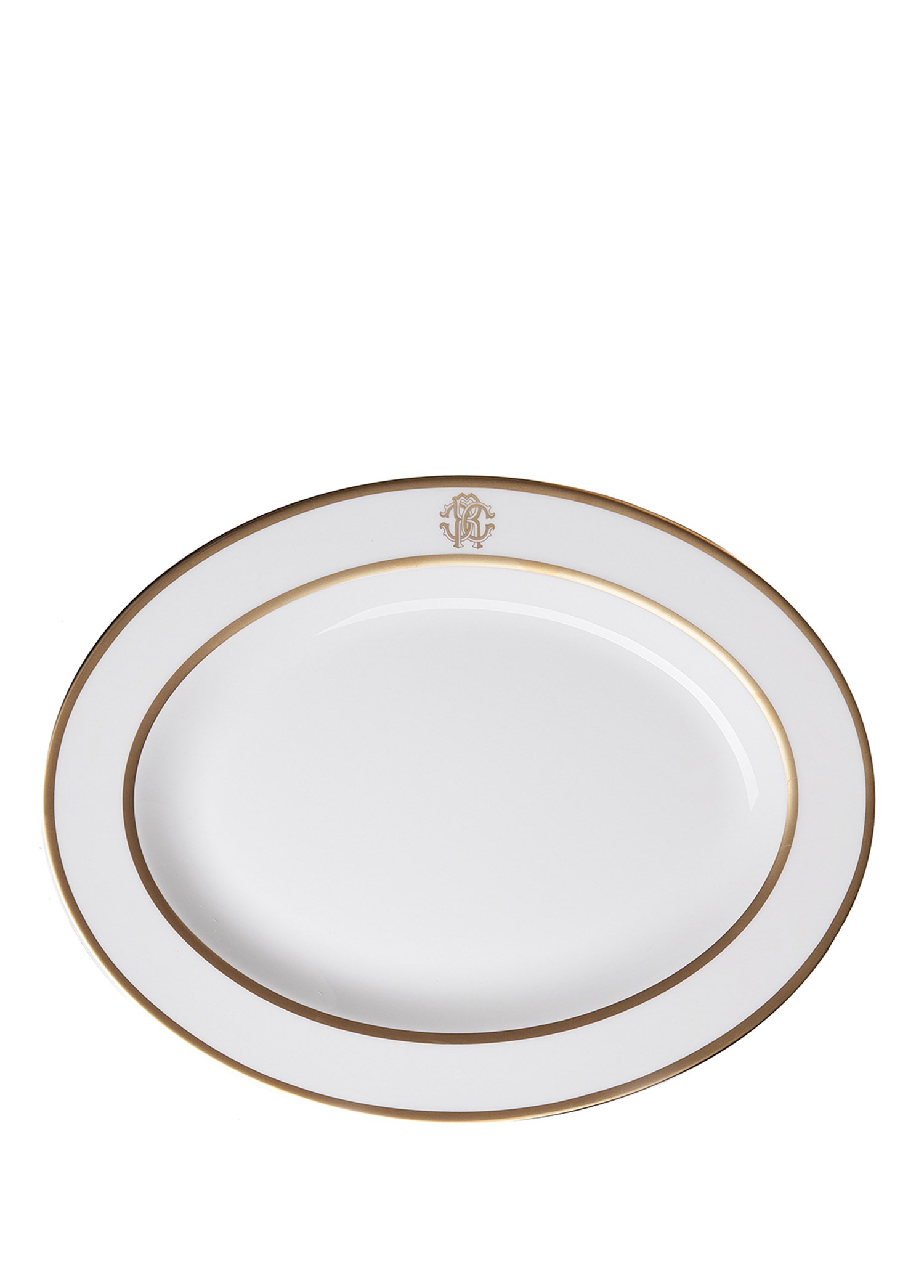 ROBERTO CAVALLI SILK GOLD - OVAL SERVIS TABAGI, 36 CM