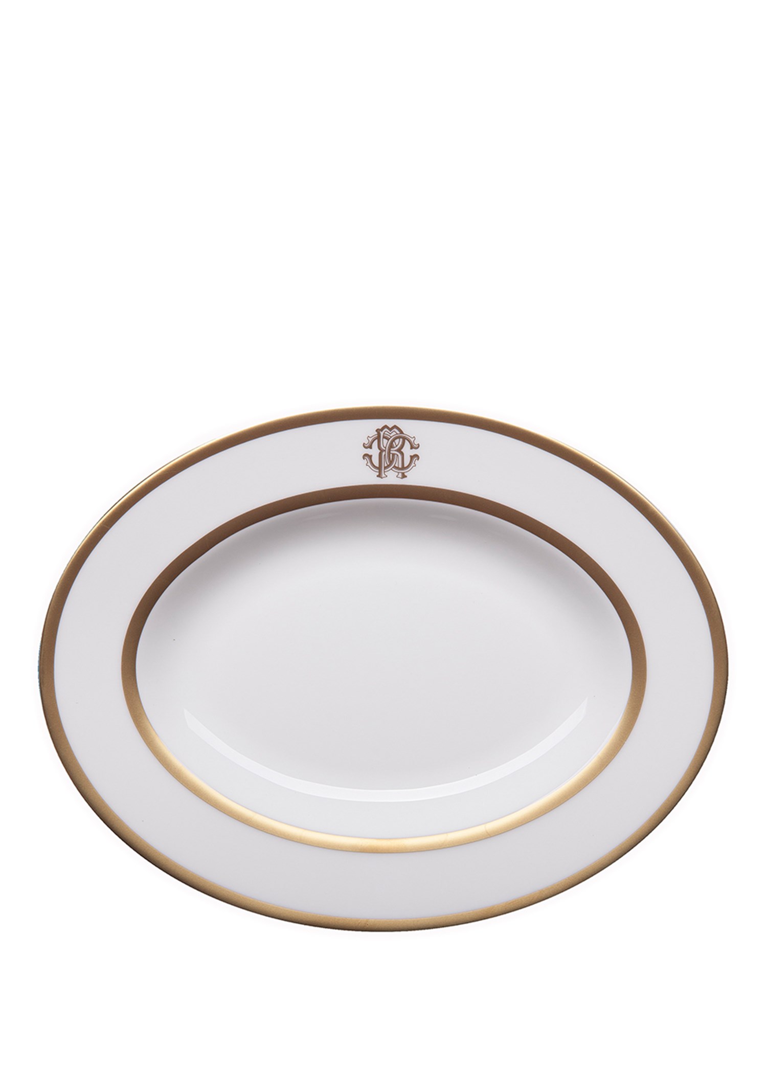 ROBERTO CAVALLI SILK GOLD - OVAL SERVIS / MEZE TABAGI, 23 CM