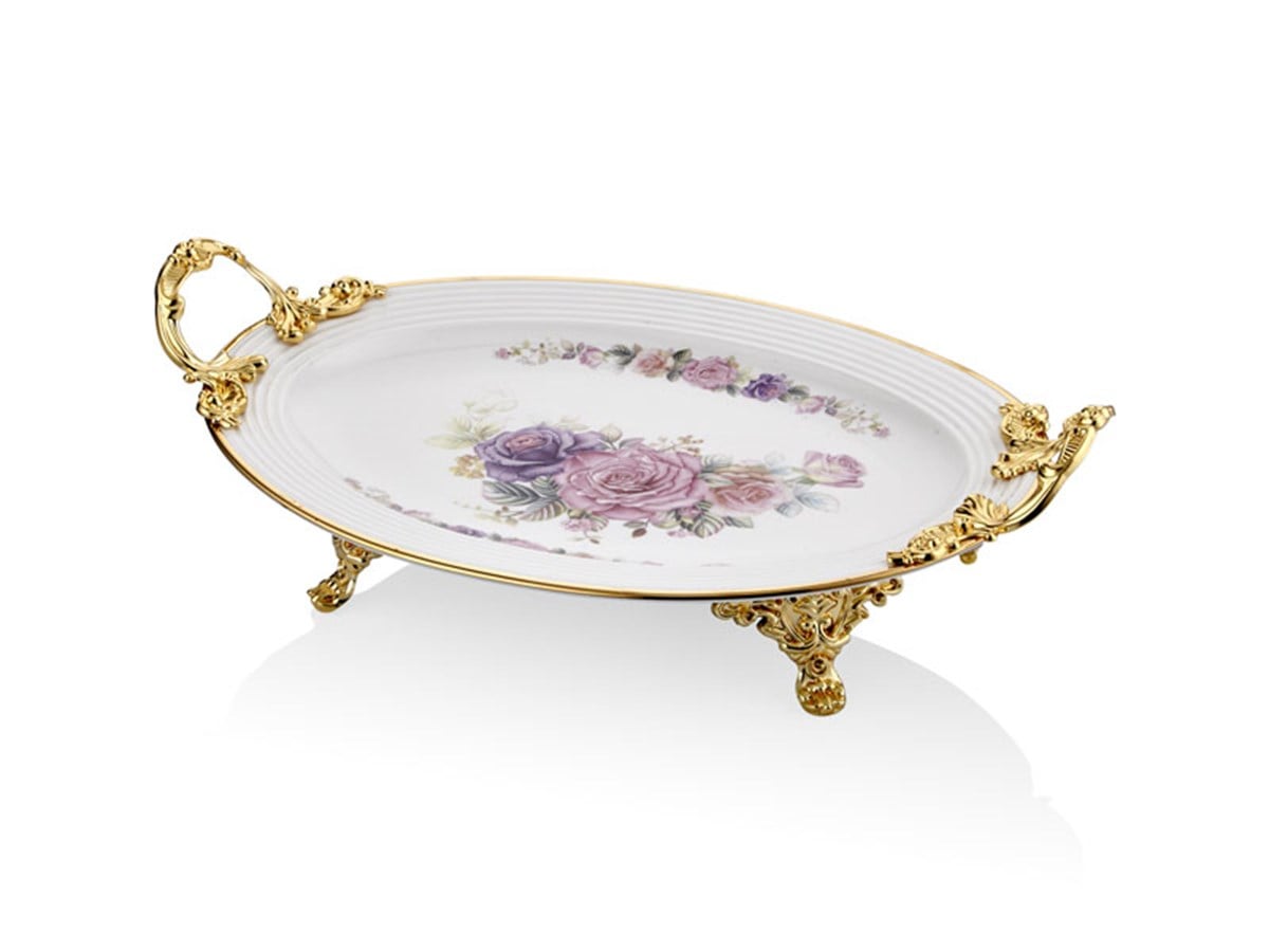 ROSE PINK OVAL TABAK 40,6 CM