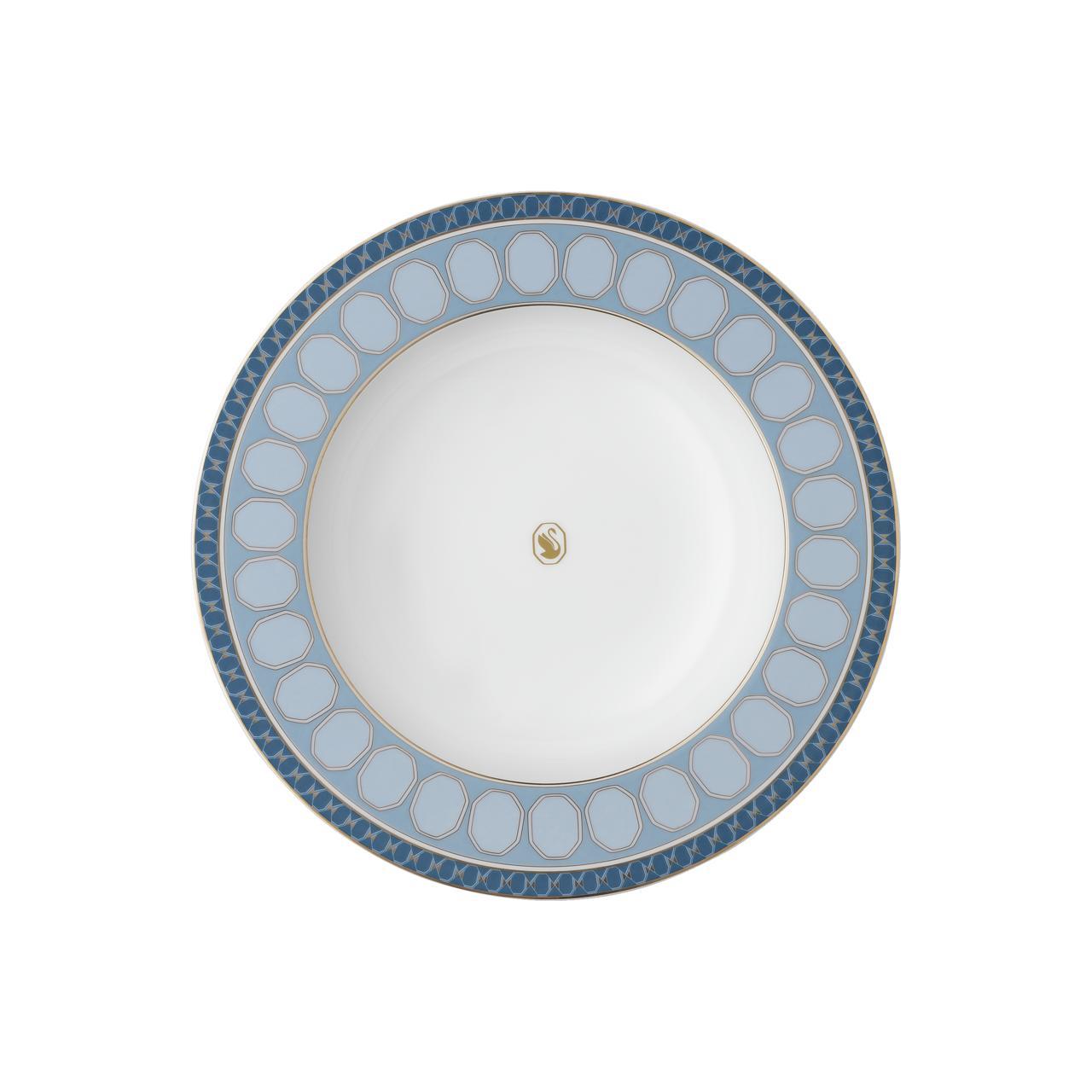 ROSENTHAL X SWAROVSKI SIGNUM AZURE - CUKUR TABAK, MAVI, 24 CM