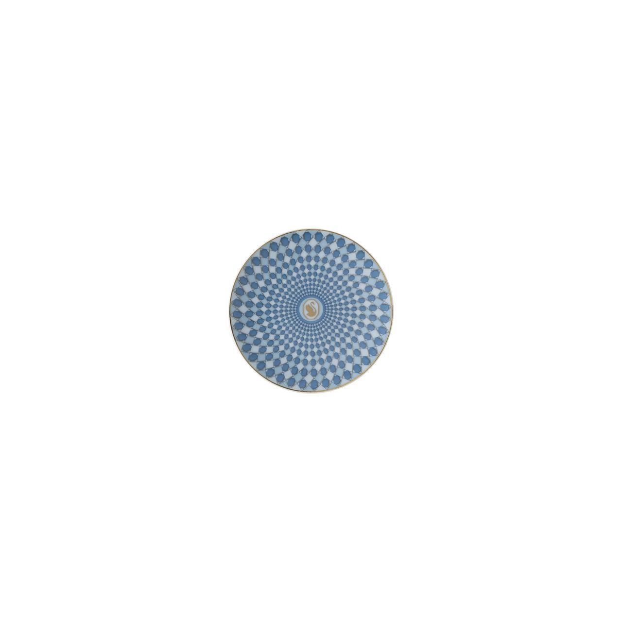 ROSENTHAL X SWAROVSKI SIGNUM AZURE - EKMEK TABAGI, MAVI, 10 CM