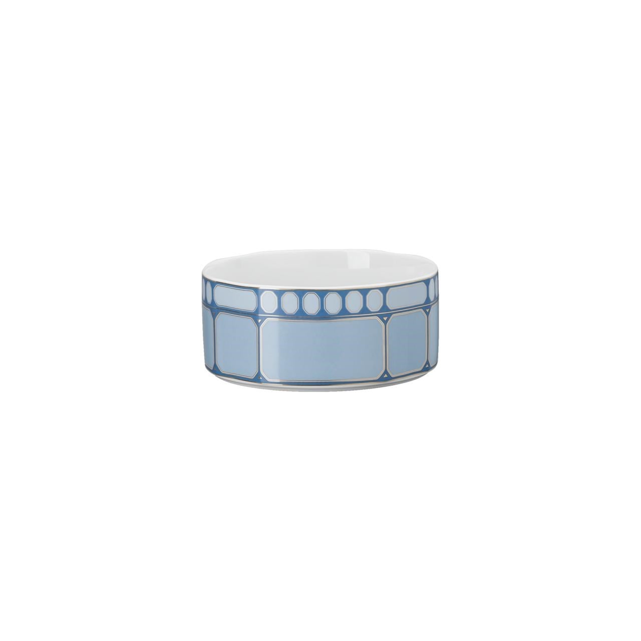 ROSENTHAL X SWAROVSKI SIGNUM AZURE -KOMP./SALATA KASESI, MAVI, 14 CM