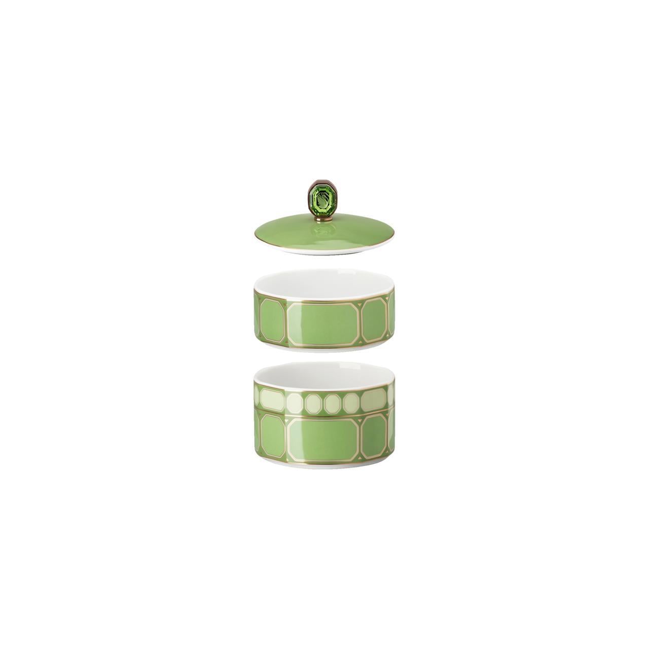 ROSENTHAL X SWAROVSKI SIGNUM FERN - 3 PARCA KAPAKLI KUTU, 8 CM