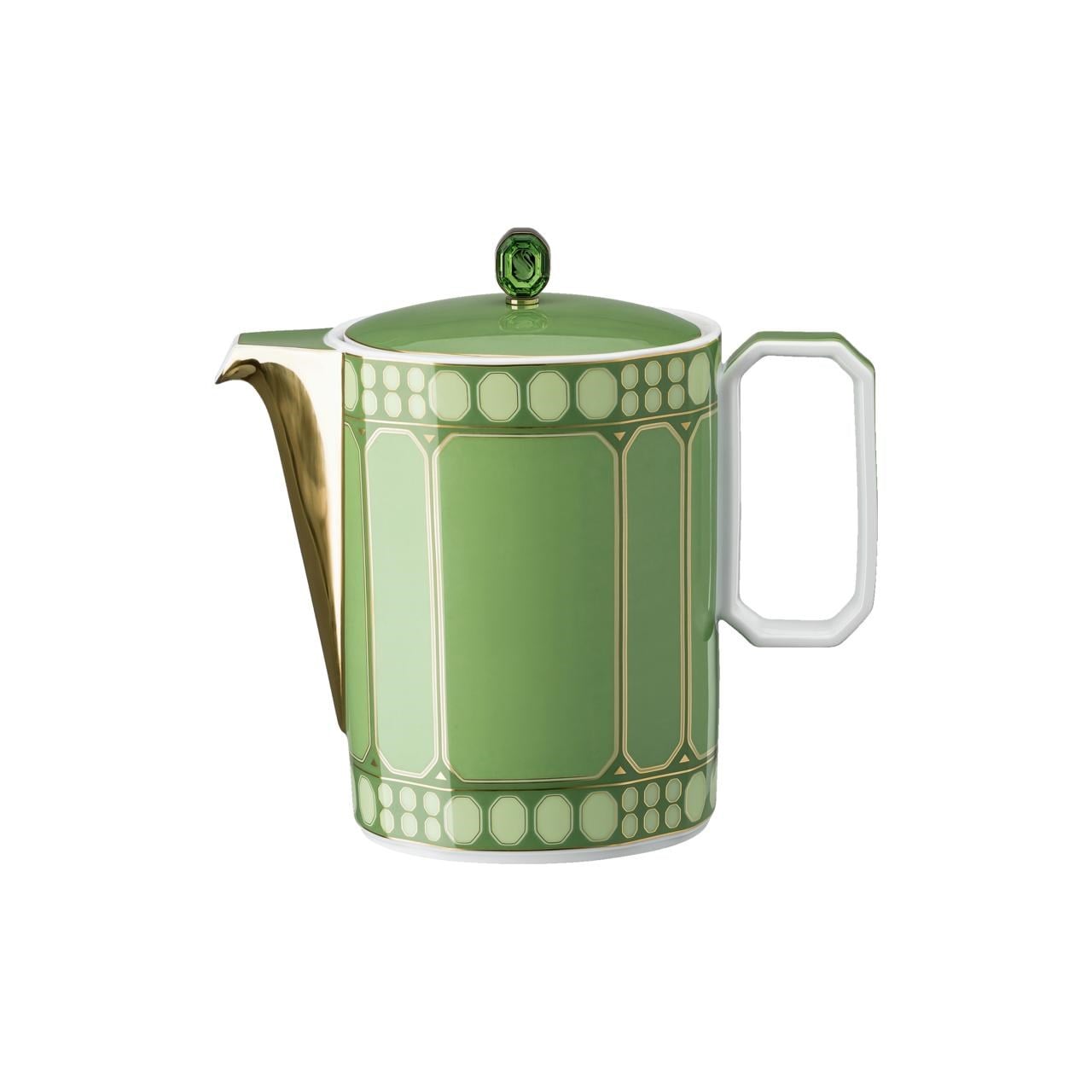 ROSENTHAL X SWAROVSKI SIGNUM FERN - KAHVE/CAY POTU, YESIL, 1,2 L