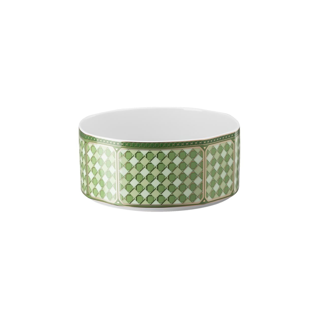 ROSENTHAL X SWAROVSKI SIGNUM FERN - SALATA SERVIS KASESI, YESIL, 19 CM