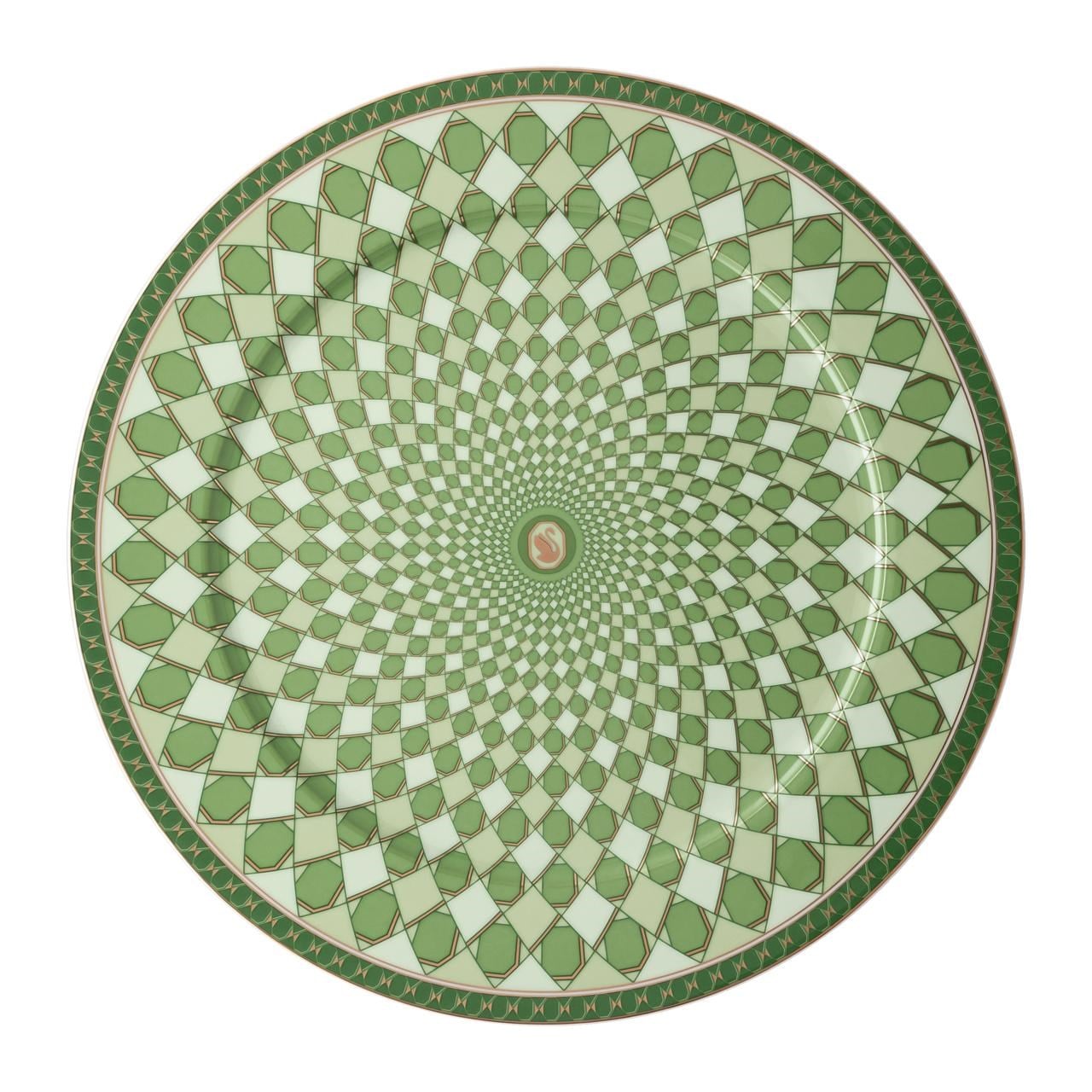 ROSENTHAL X SWAROVSKI SIGNUM FERN - SERVIS TABAGI, YESIL, 33 CM