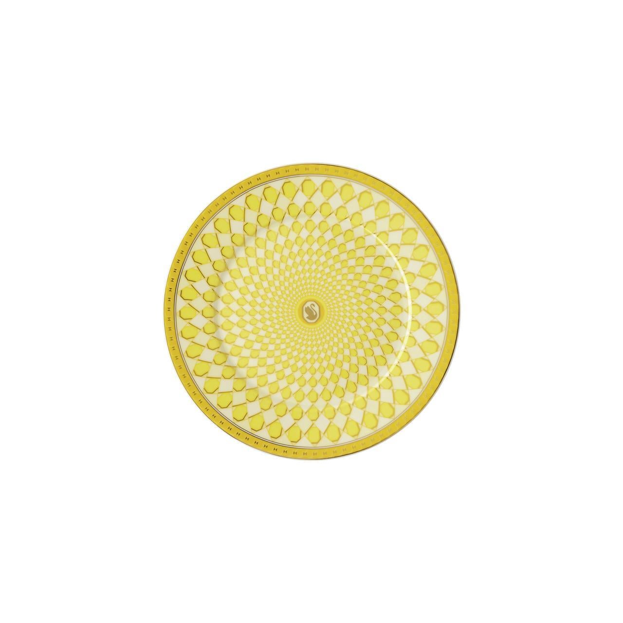 ROSENTHAL X SWAROVSKI SIGNUM JONQUIL - EKMEK TABAGI, SARI, 18 CM
