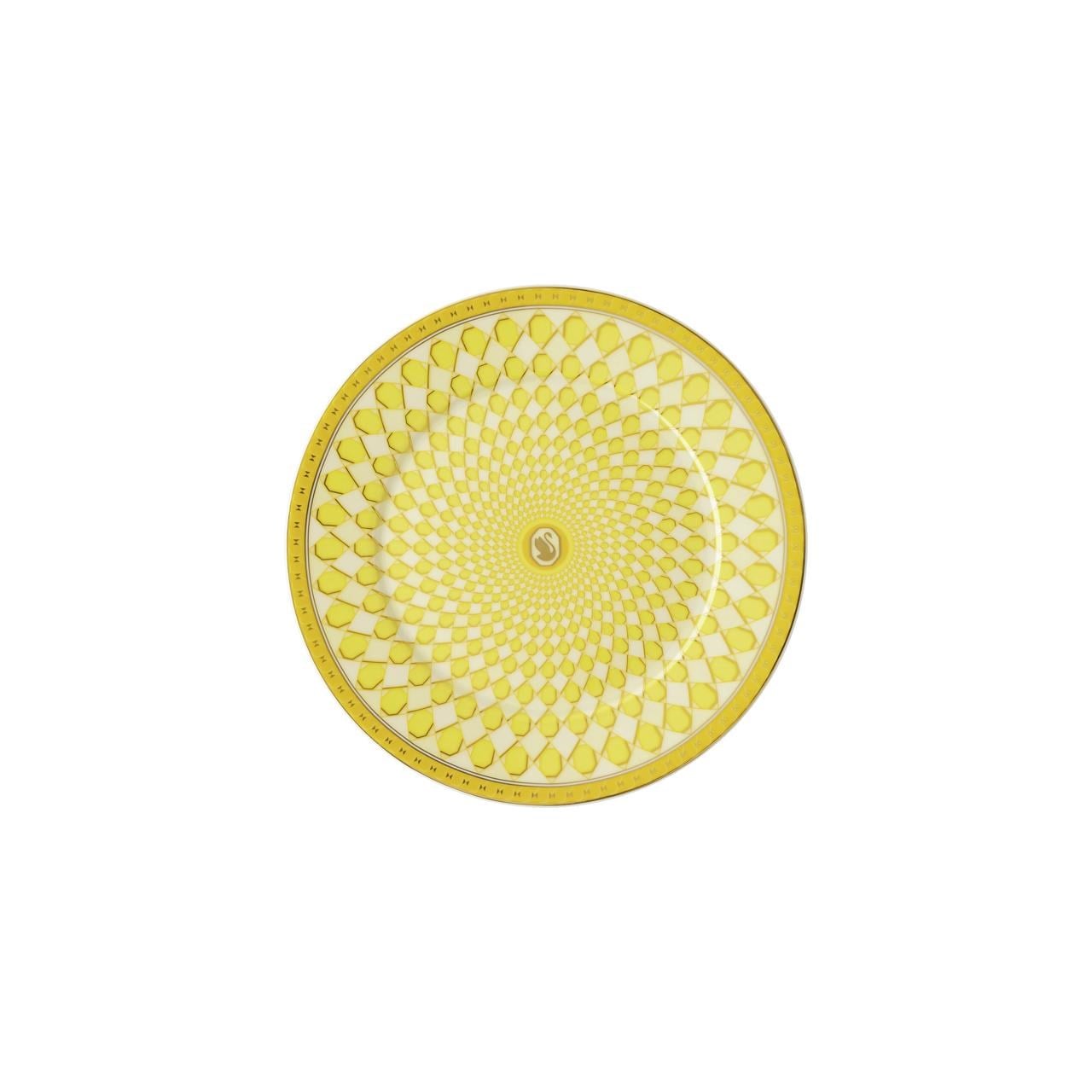 ROSENTHAL X SWAROVSKI SIGNUM JONQUIL - EKMEK TABAGI, SARI, 18 CM