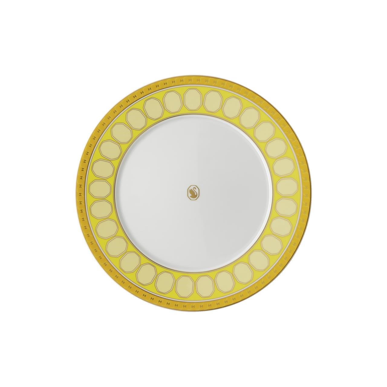 ROSENTHAL X SWAROVSKI SIGNUM JONQUIL - PASTA TABAGI, SARI, 23 CM