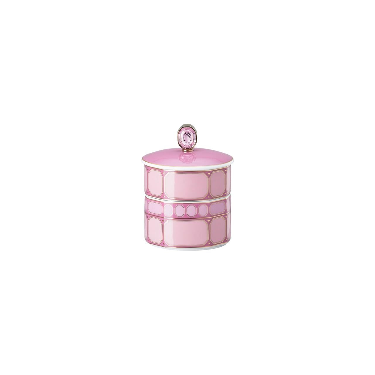 ROSENTHAL X SWAROVSKI SIGNUM ROSE - 3 PARCA KAPAKLI KUTU, 8 CM