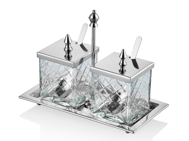 STANDLI NICKEL 2LI BAHARATLIK SETI 19X8X19 CM