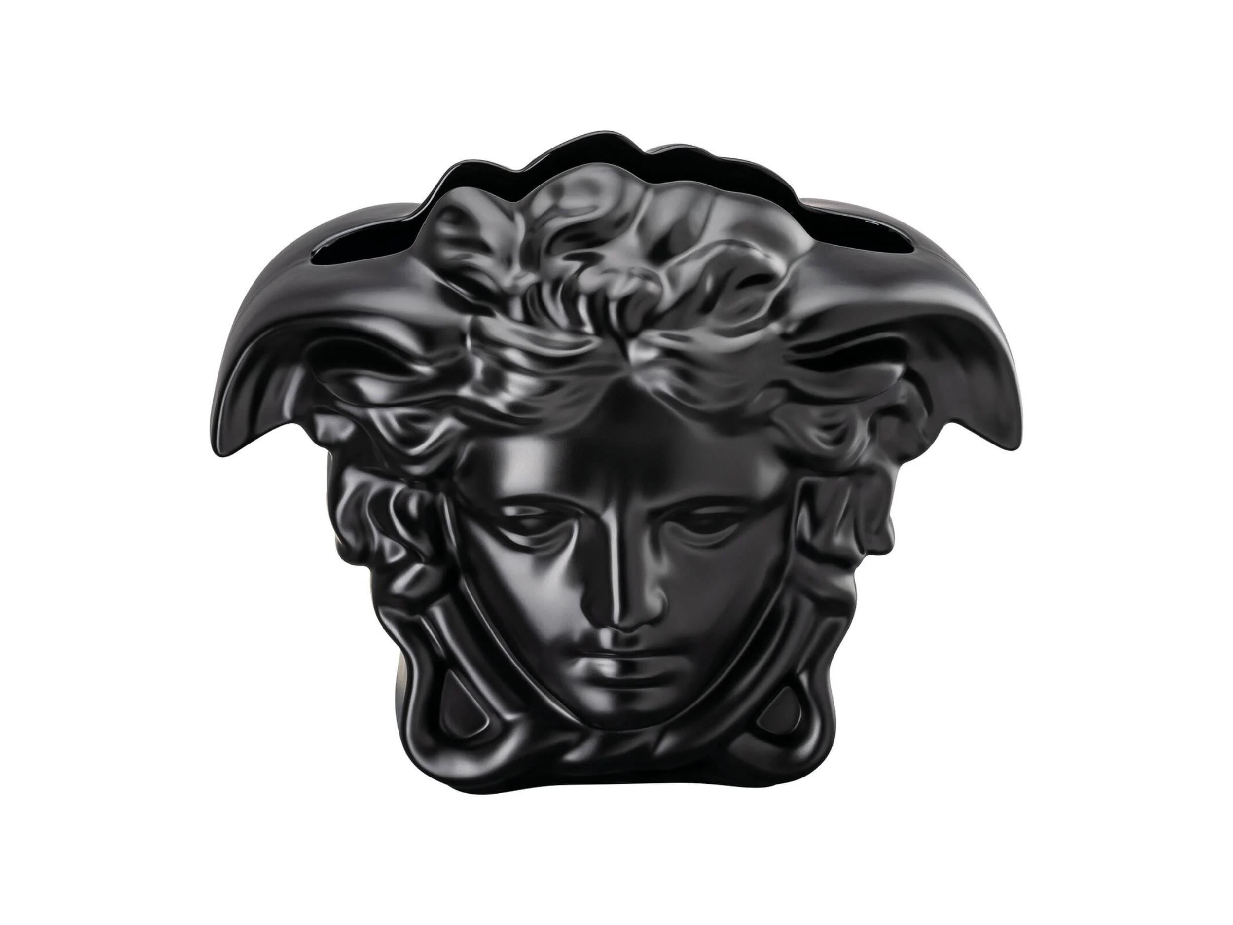 VAZO 9 CM MEDUSA GRANDE BLACK