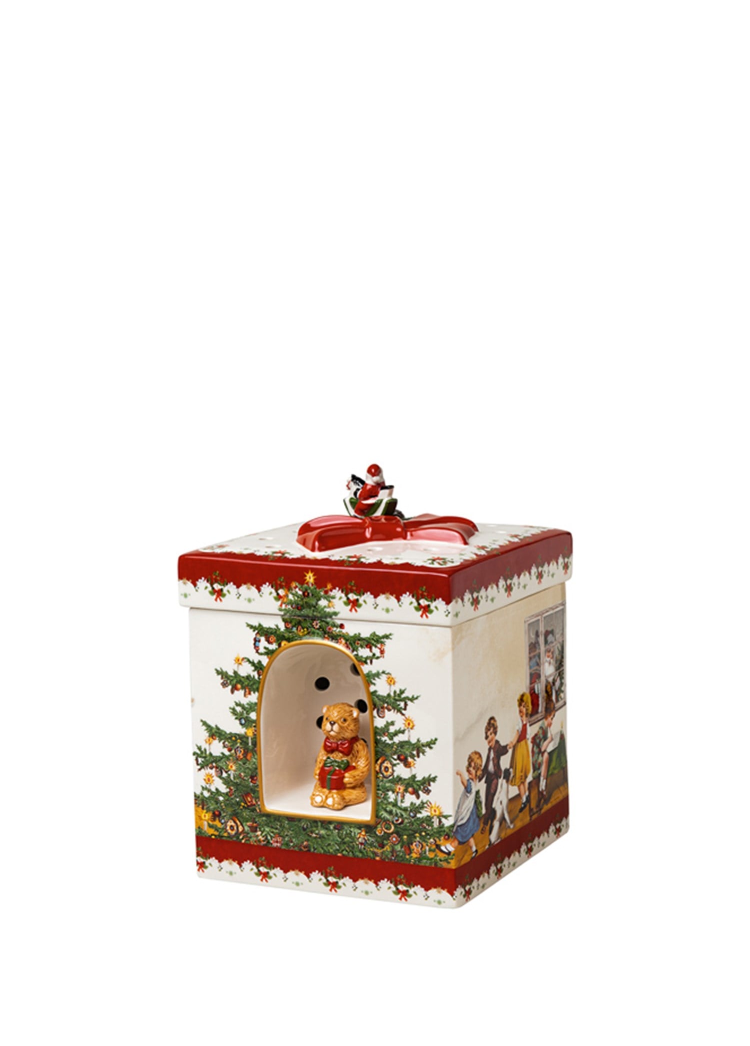 VB CHRISTMAS TOYS - NOEL BABALI DEKORATIF MUZIK  KUTUSU, 16X16X21CM