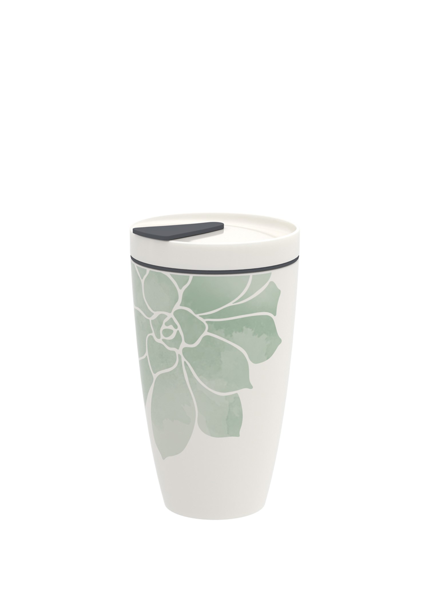 VB COFFEE TO GO- KUPA, YESIL CICEKLI, 0.35L