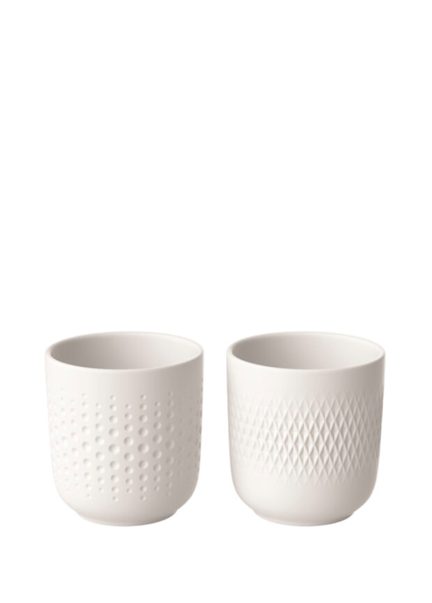 VB MANUFACTURE COLLIER BLANC-MUG, 2 LI SET