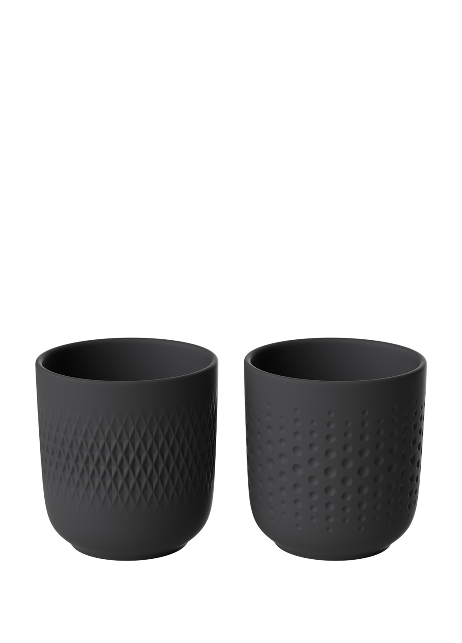 VB MANUFACTURE COLLIER NOIR-MUG, 2 LI SET