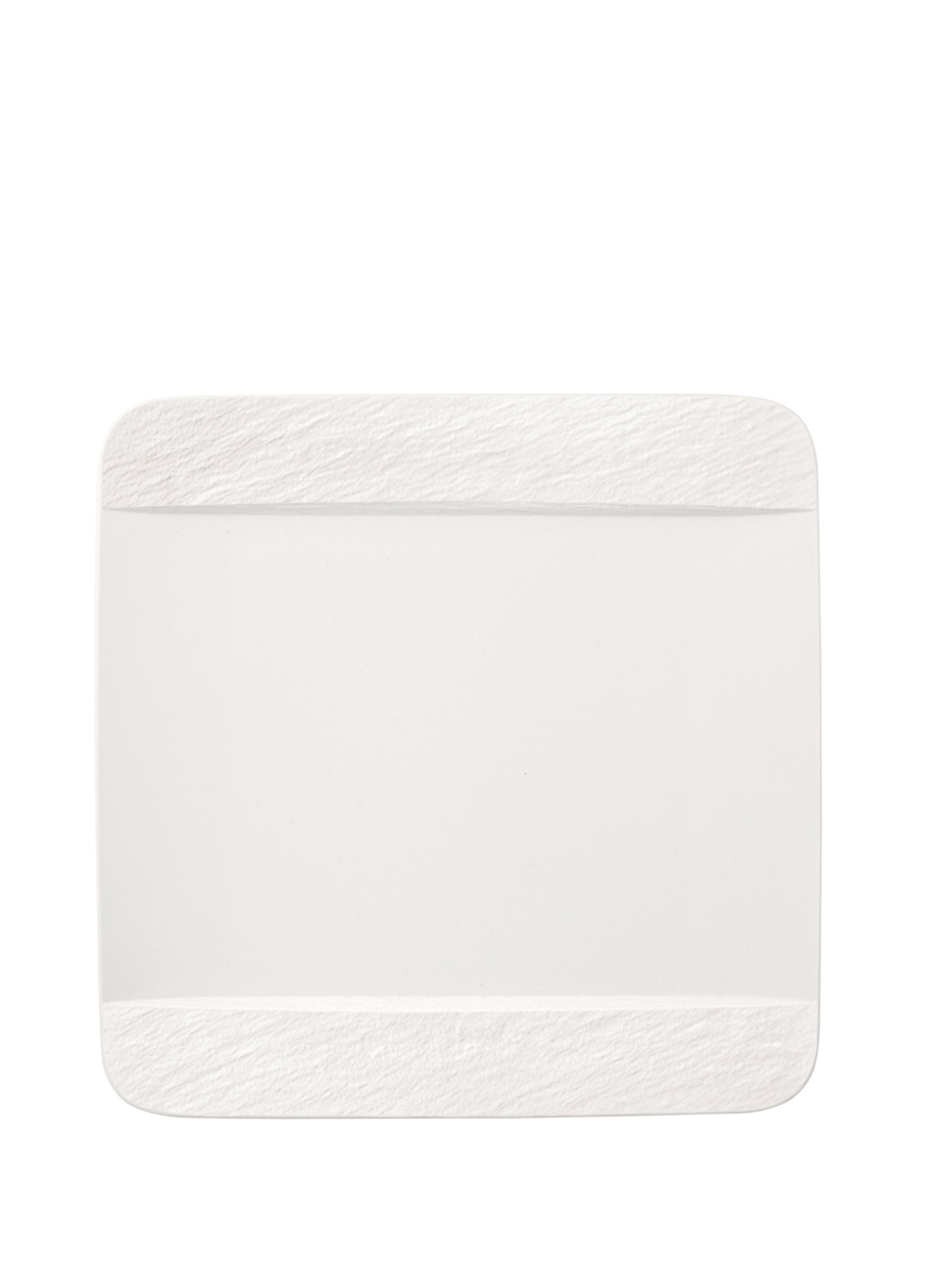 VB MANUFACTURE ROCK BLANC -  KARE YEMEK TABAGI, 28X28 CM