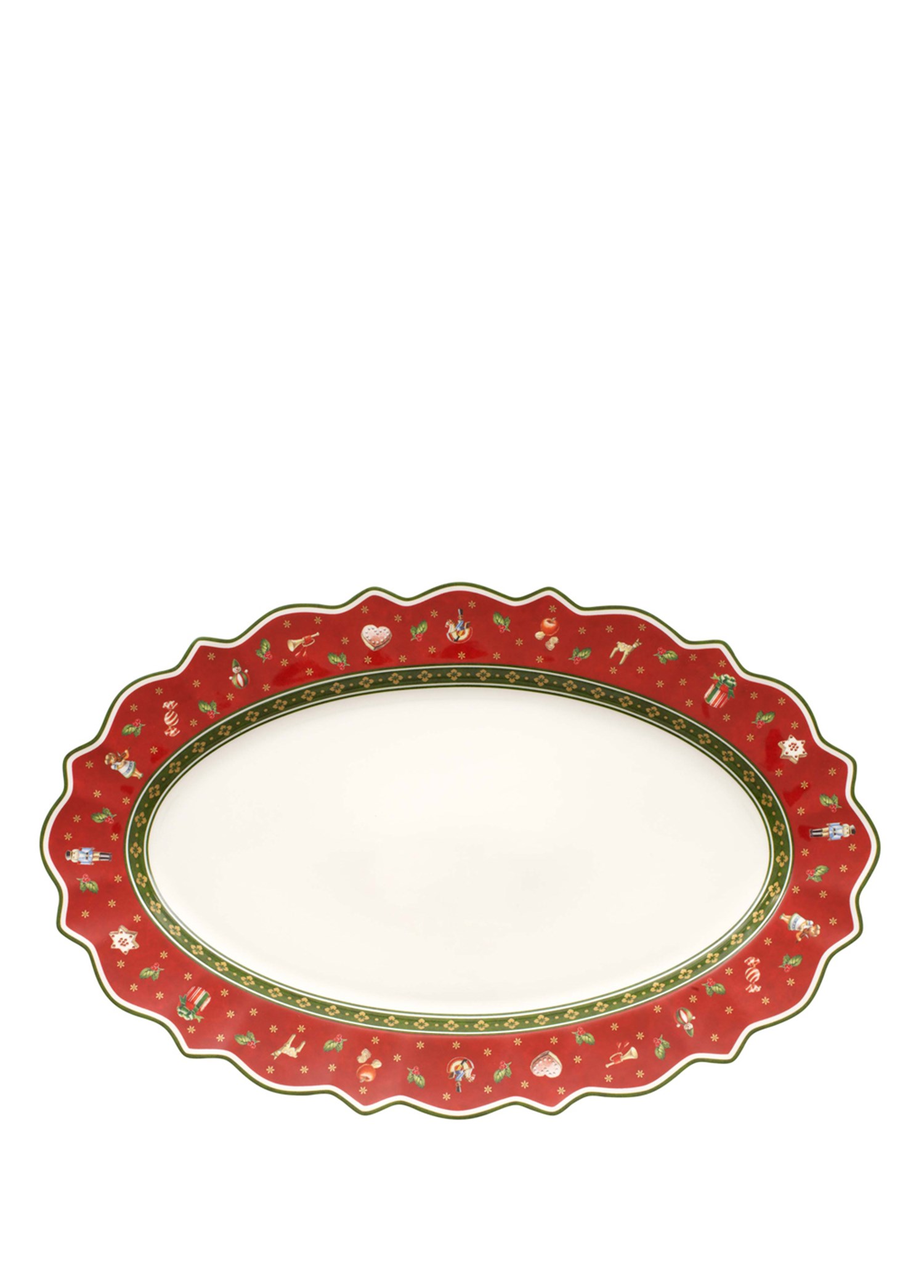 VB TOYS DELIGHT - OVAL SERVIS TABAGI, BUYUK, 50X31 CM