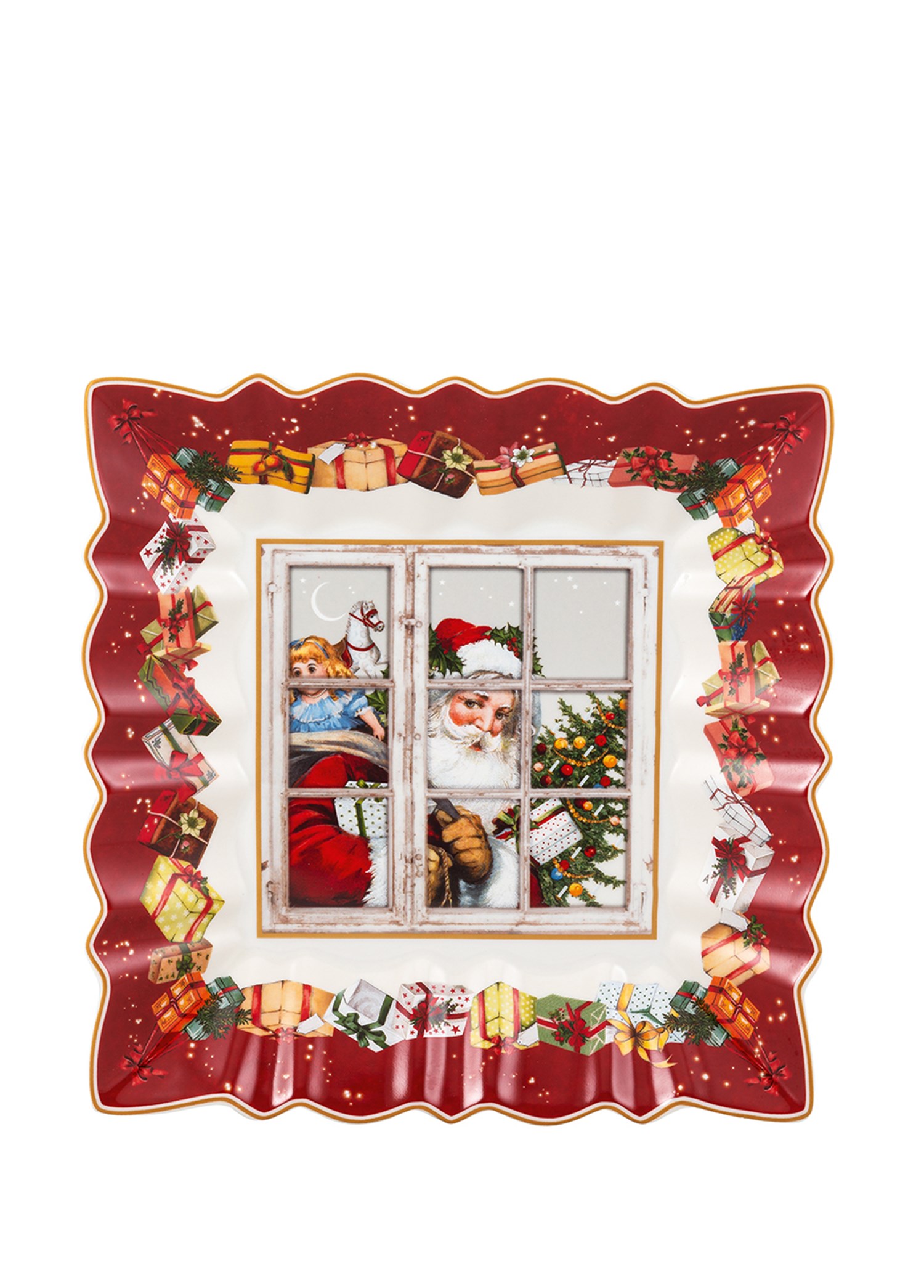 VB TOYS FANTASY - KARE SERVIS KASESI, NOEL BABA, 23X23X4 CM