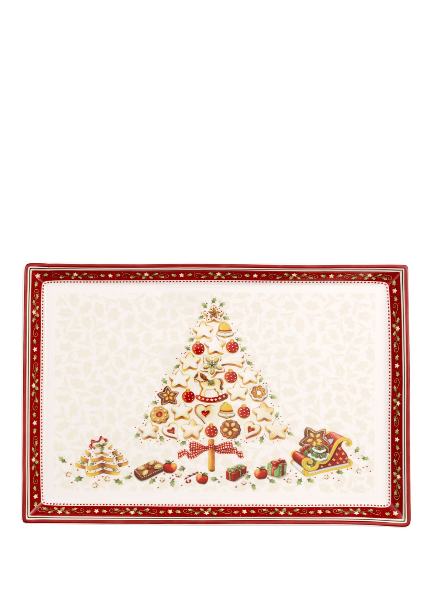 VB WINTER BAKERY - DIKDORTGEN SERVIS TABAGI, 39x26,5 CM