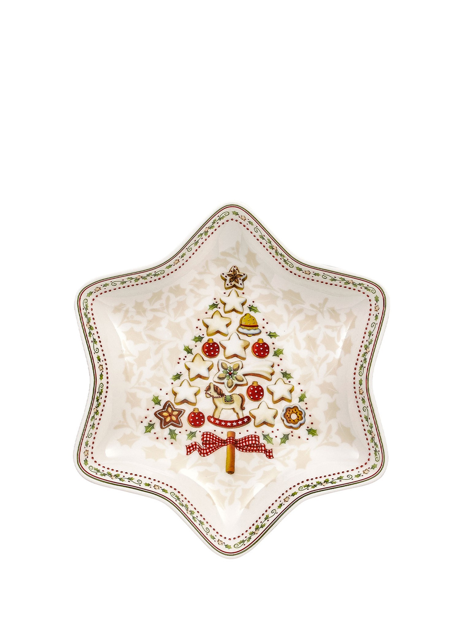 VB WINTER BAKERY - YILDIZ KASE, AGAC DESENLI, 24.5 CM